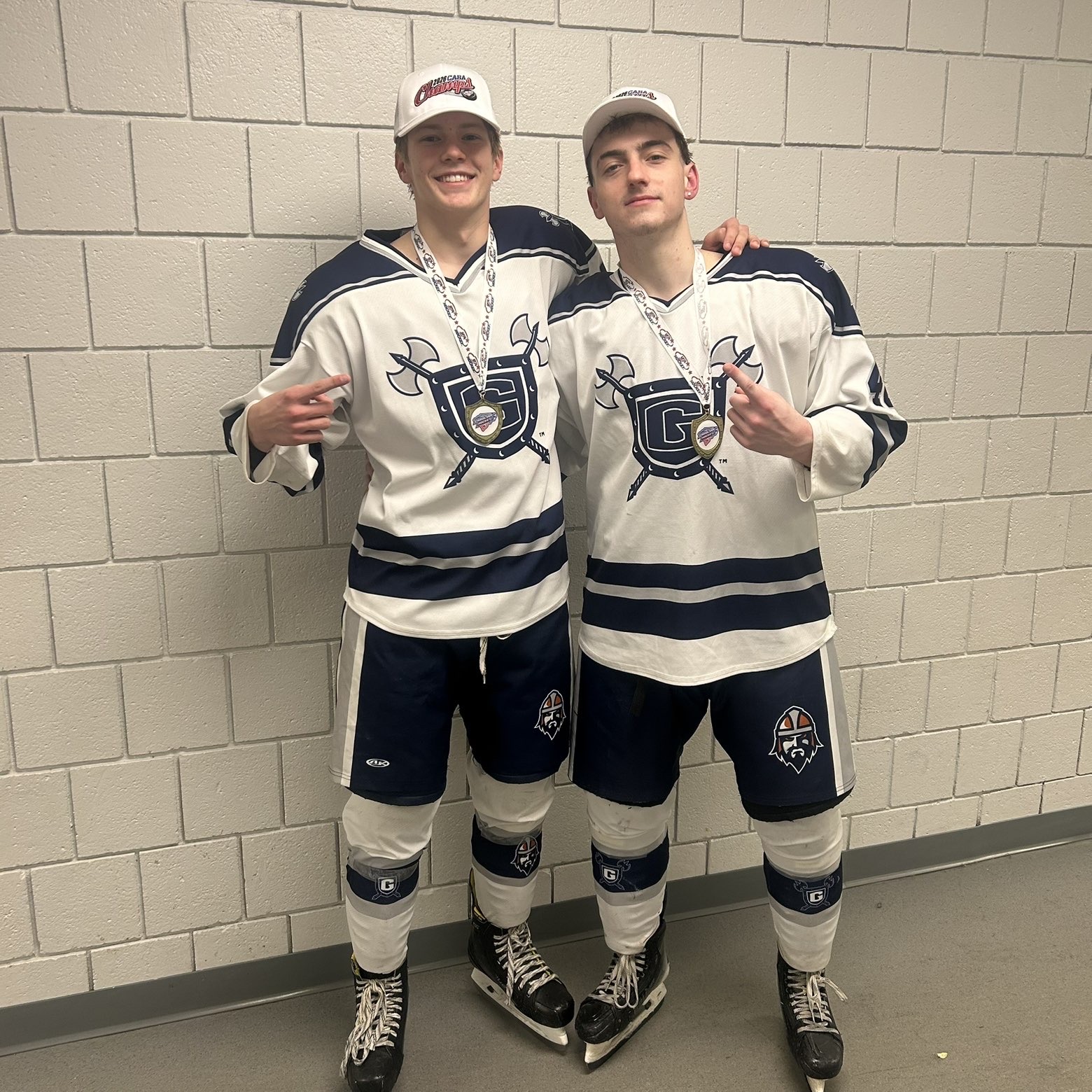 Tyler and Derek hockey